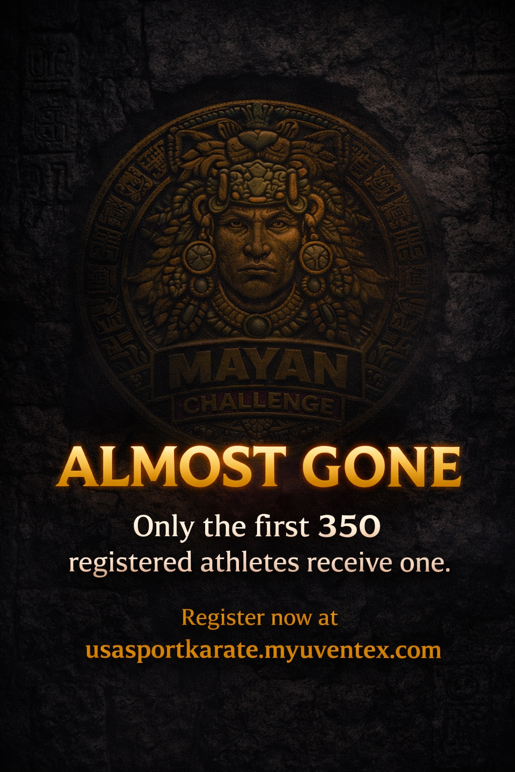 Almost gone — only the first 350 registered athletes receive a collectible coin